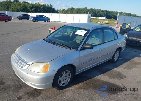 2002 Honda Civic Lx from USA, damaged, VIN 1HGES165X2L074540